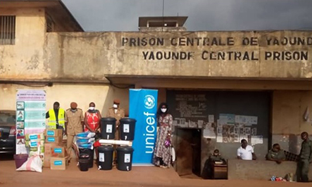 Prévention et lutte contre la COVID-19 : Unicef et le CIPCREau secours des prisons centrales de Yaoundé, Douala et Bafoussam